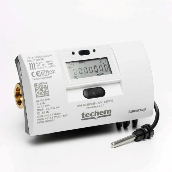 Techem MULTICAL® 303 Kamstrup Energimåler Returløb – 110 mm, Qp 0,6